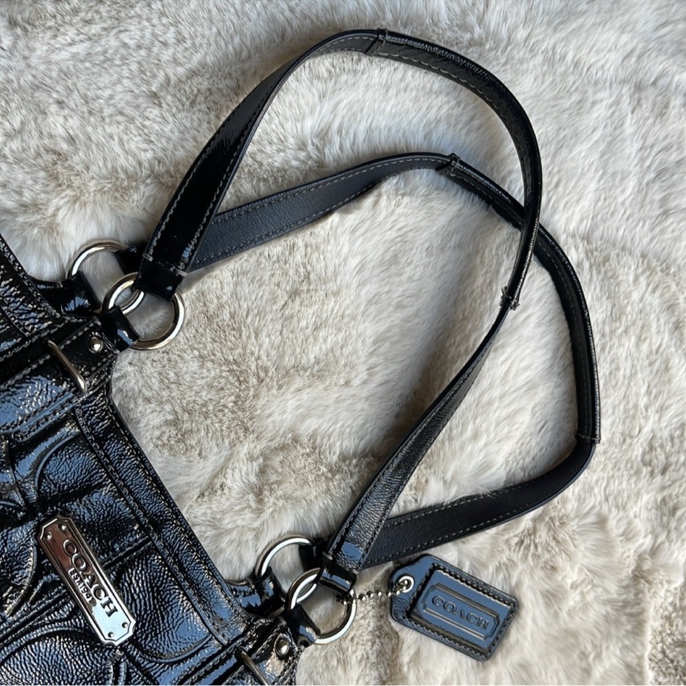 Coach Black patent  Leather Tote Bag - Picture 4 of 11